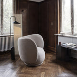 Arum Leaf Shaped Shade Standing Light with Elegant Marble Base for Modern Interiors