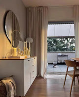 Arum Minimalist Accent Table Lamp with Adjustable Metal Shade and Marble Base