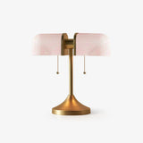 Ashby Retro Mushroom Table Lamp with Integrated LED and Metal Glass Body