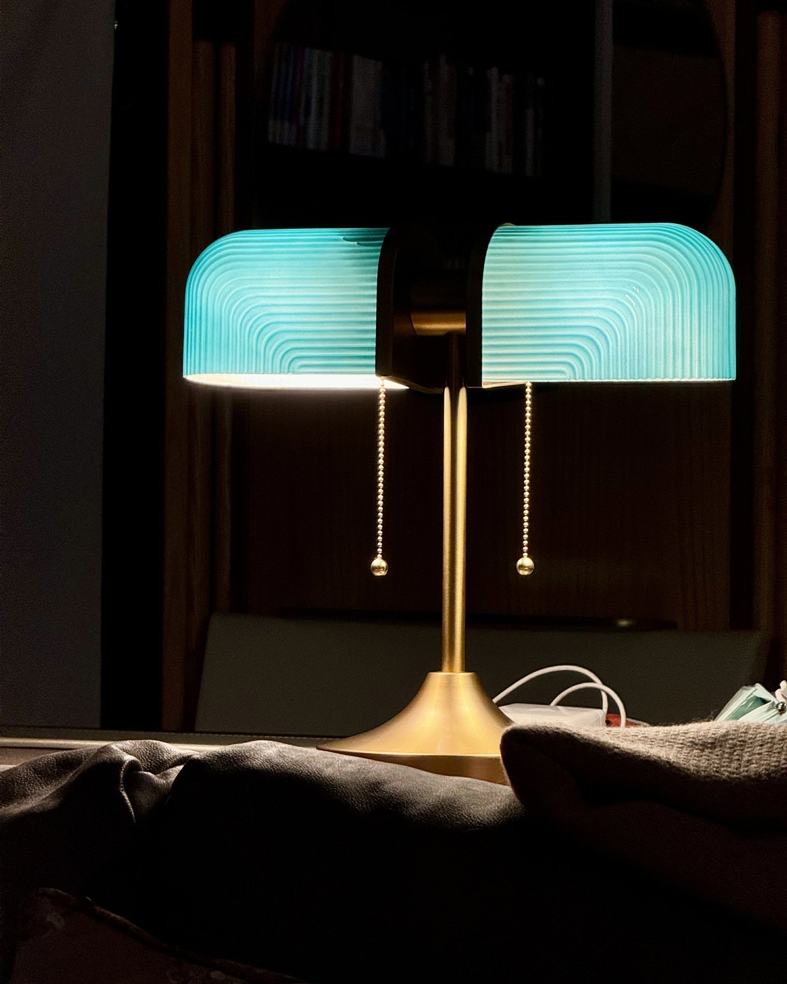 Ashby Retro Mushroom Table Lamp with Integrated LED and Metal Glass Body