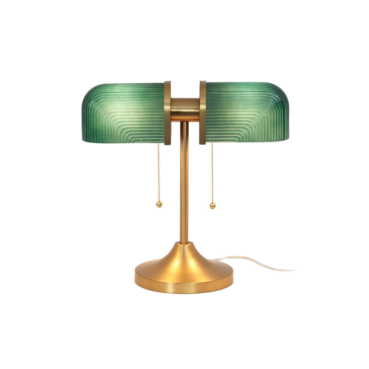 Ashby Retro Mushroom Table Lamp with Integrated LED and Metal Glass Body