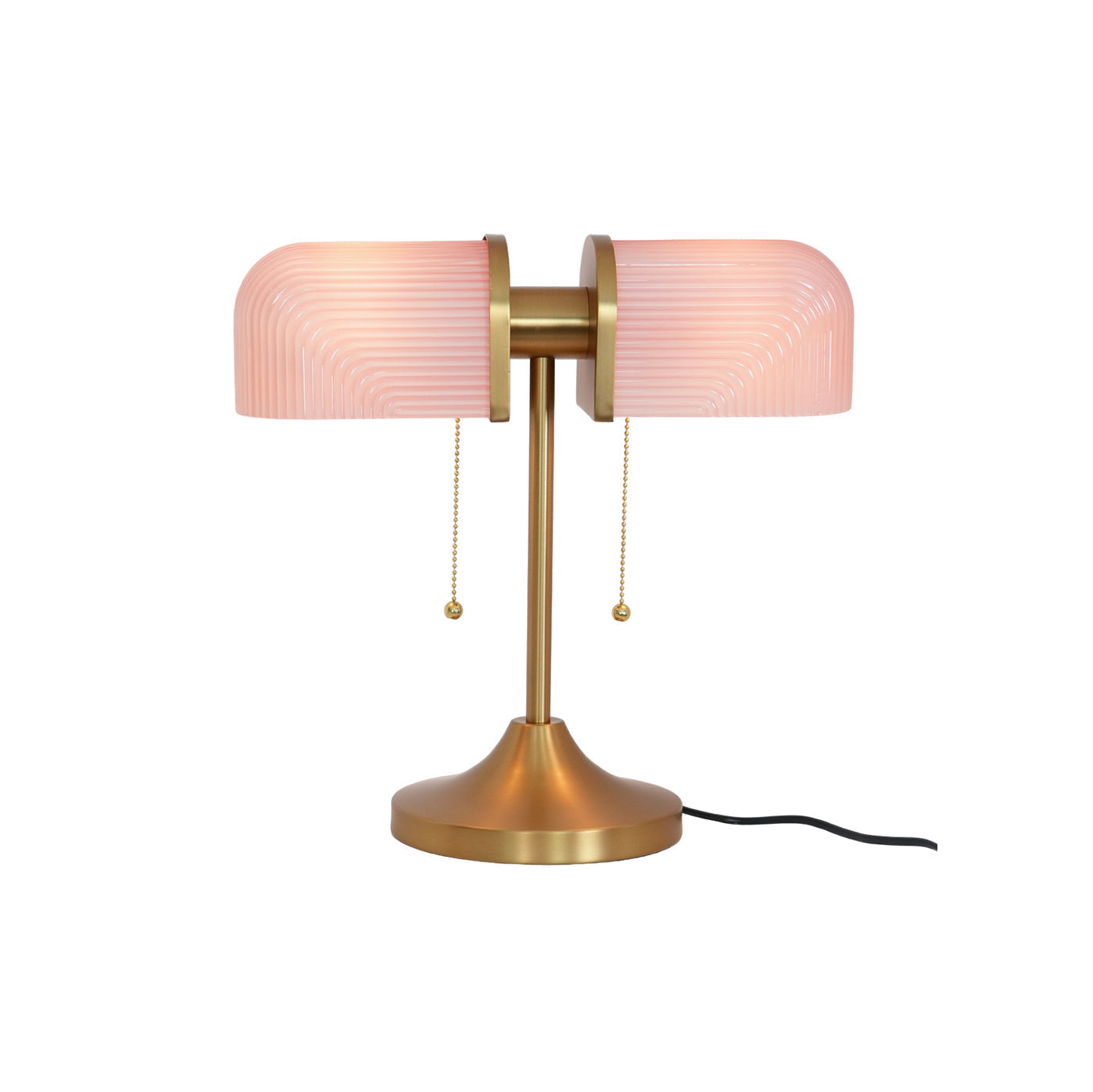 Ashby Retro Mushroom Table Lamp with Integrated LED and Metal Glass Body
