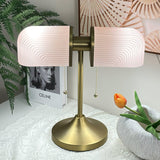 Ashby Retro Mushroom Table Lamp with Integrated LED and Metal Glass Body
