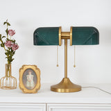 Ashby Retro Mushroom Table Lamp with Integrated LED and Metal Glass Body