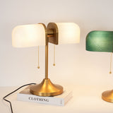 Ashby Retro Mushroom Table Lamp with Integrated LED and Metal Glass Body