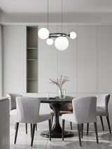 contemporary-brass-frame-chandelier-with-white-glass-shades-modern-multi-head-ceiling-light