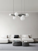 contemporary-brass-frame-chandelier-with-white-glass-shades-modern-multi-head-ceiling-light