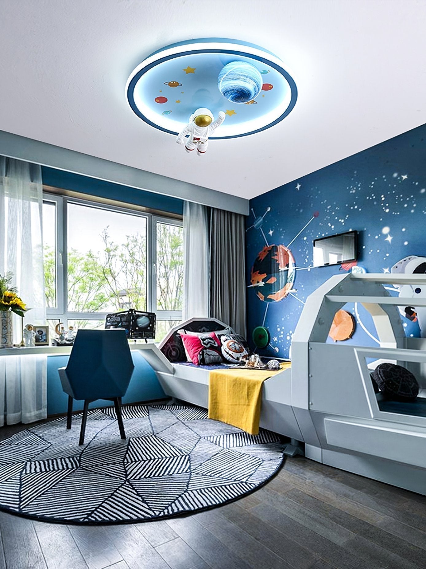 astronaut-and-planet-led-ceiling-light-for-children-room-space-theme-decor