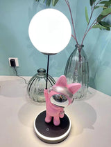 Creative Astronaut Planet Resin Table Lamp Modern Sculptural Bedside Lighting for Kids Room