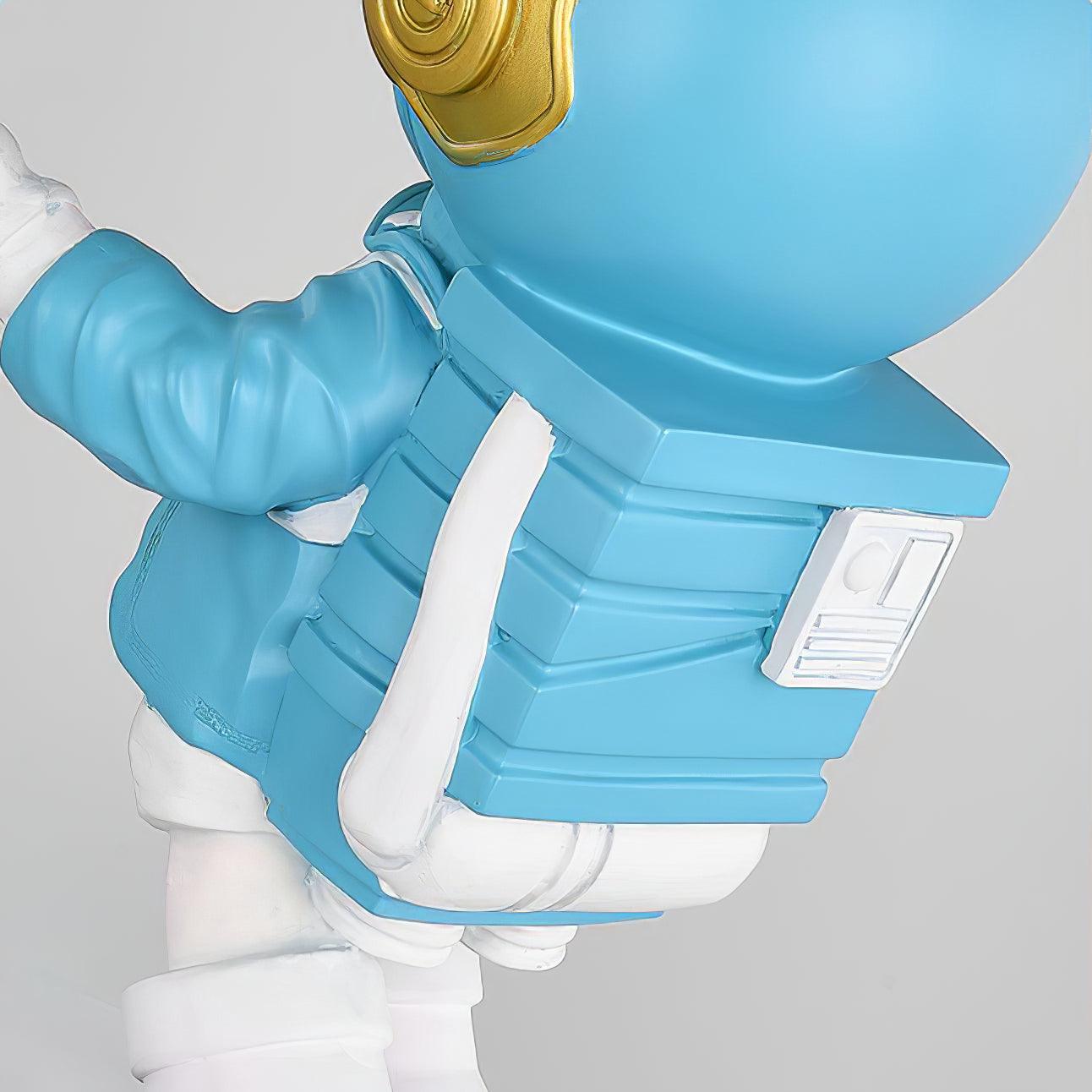 Creative Astronaut Planet Resin Table Lamp Modern Sculptural Bedside Lighting for Kids Room