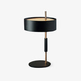 Modern Industrial Iron Desk Lamp with Cylindrical Shade for Workspace and Reading