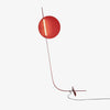 Red Athletes Tall Standing Floor Lamp Modern Minimalist LED Sculpture Light for Living Area