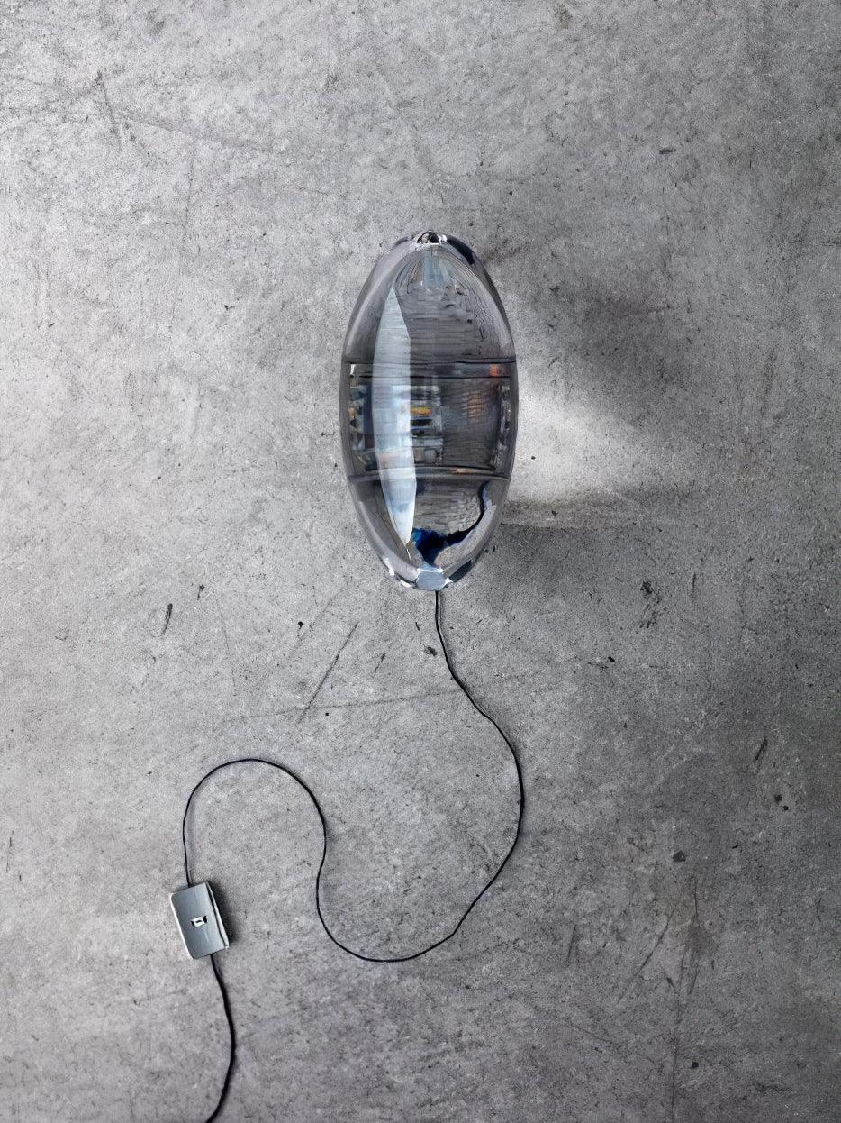 Atman Modern Crystal Oval LED Table Lamp for Bedside and Accent Lighting