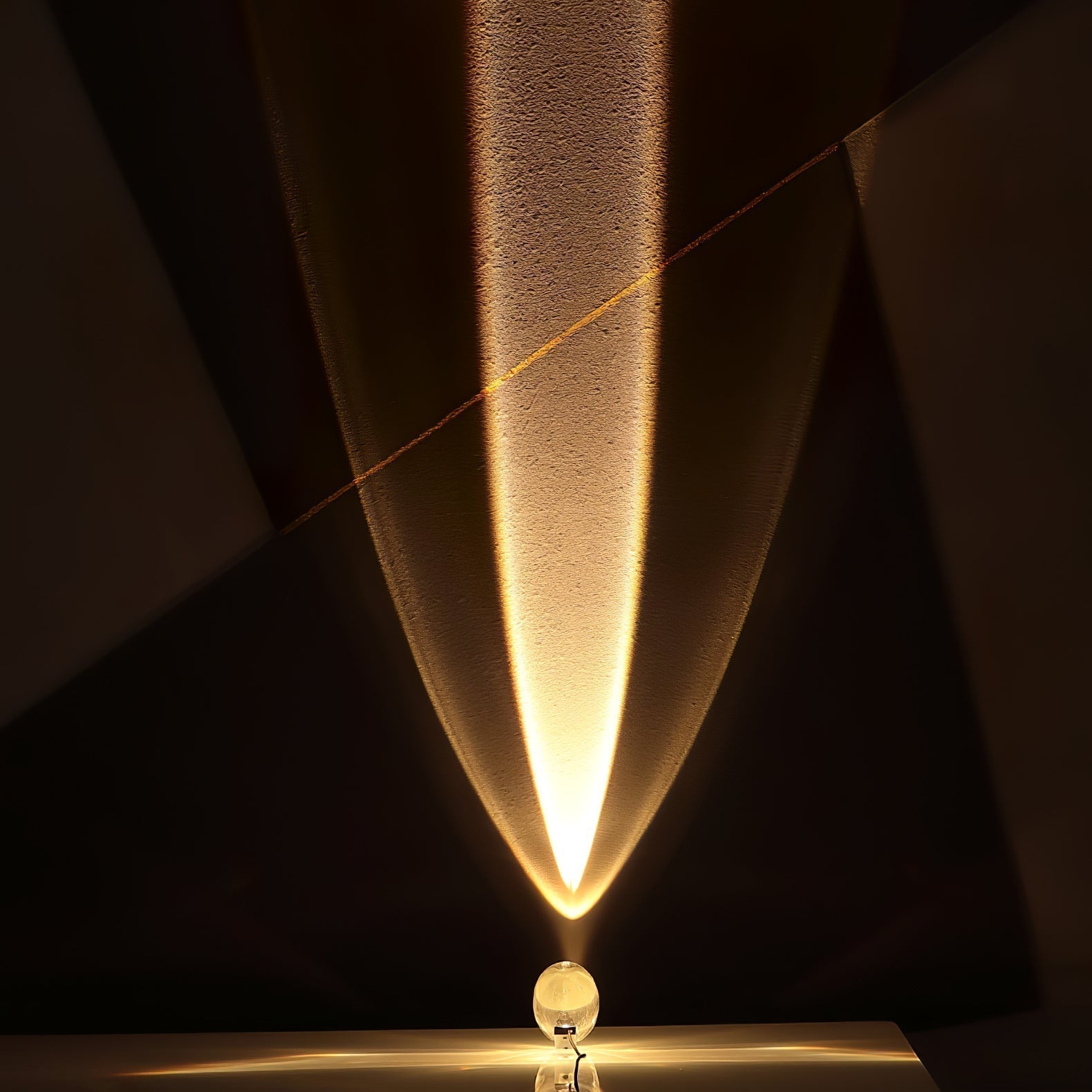 Atman Modern Crystal Oval LED Table Lamp for Bedside and Accent Lighting