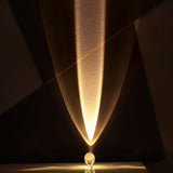 Atman Modern Crystal Oval LED Table Lamp for Bedside and Accent Lighting