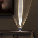 Atman Modern Crystal Oval LED Table Lamp for Bedside and Accent Lighting