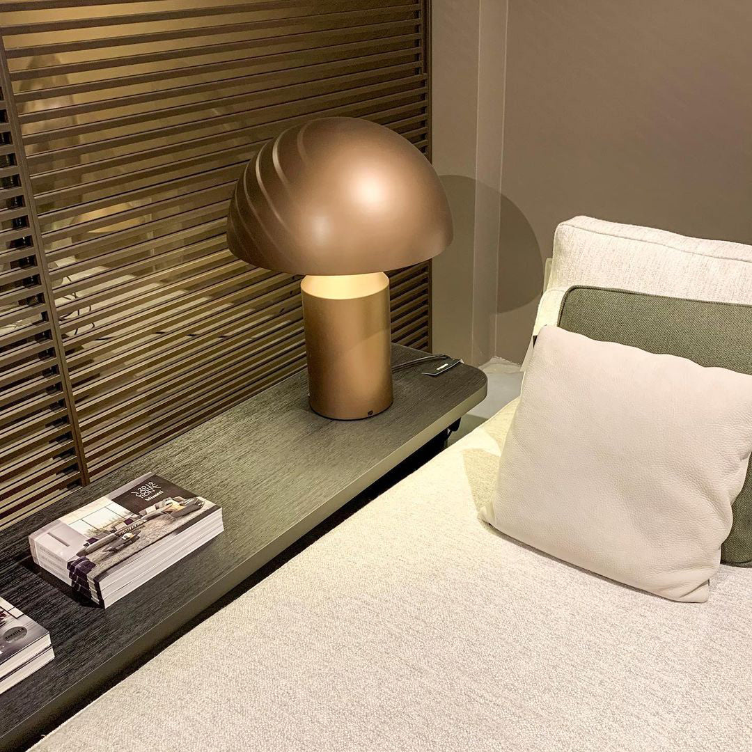 Modern Geometric Atollo Metal Table Lamp Mushroom Shape Accent Desk Light