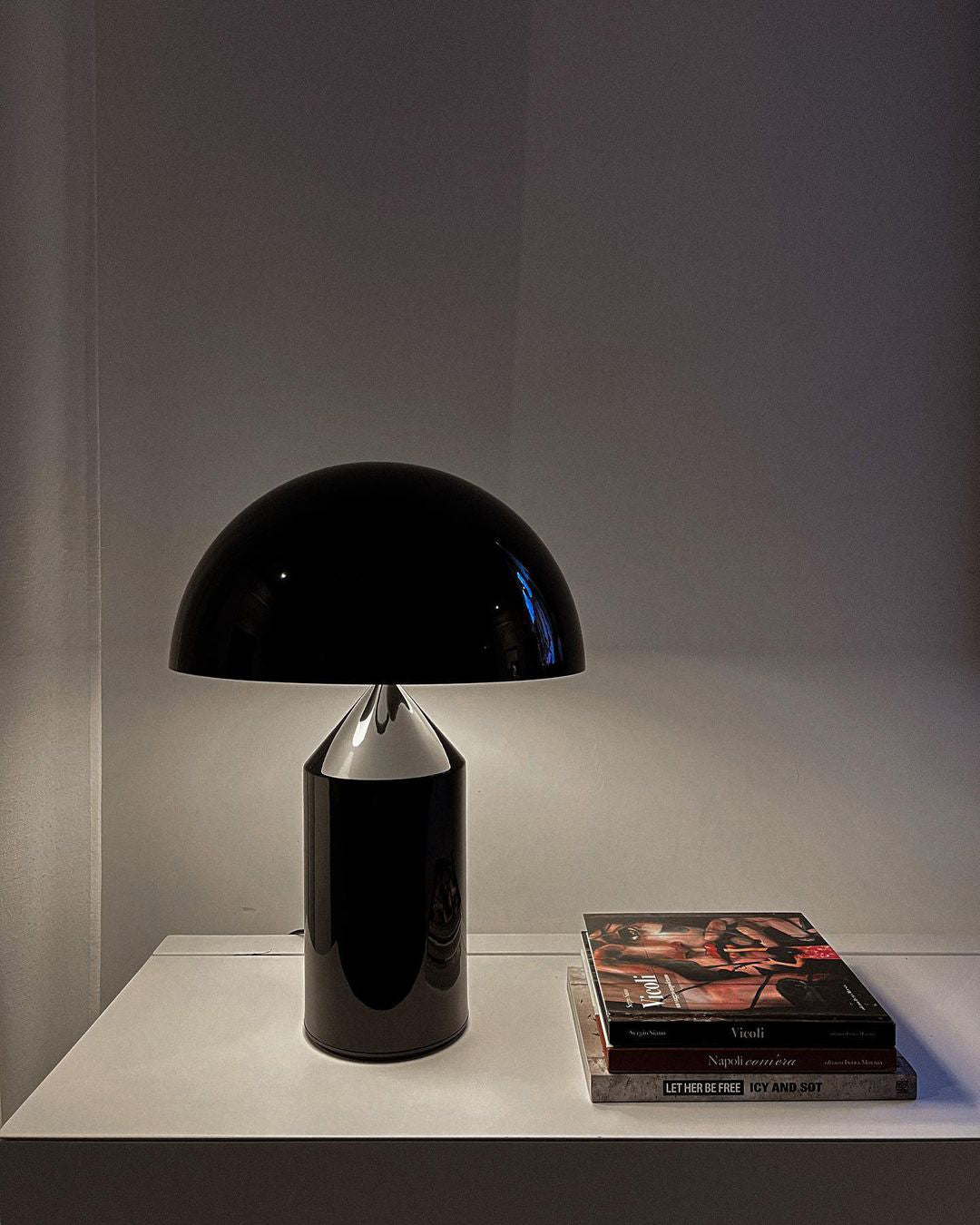 Modern Geometric Atollo Metal Table Lamp Mushroom Shape Accent Desk Light