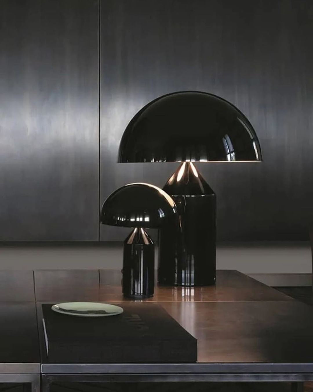 Modern Geometric Atollo Metal Table Lamp Mushroom Shape Accent Desk Light