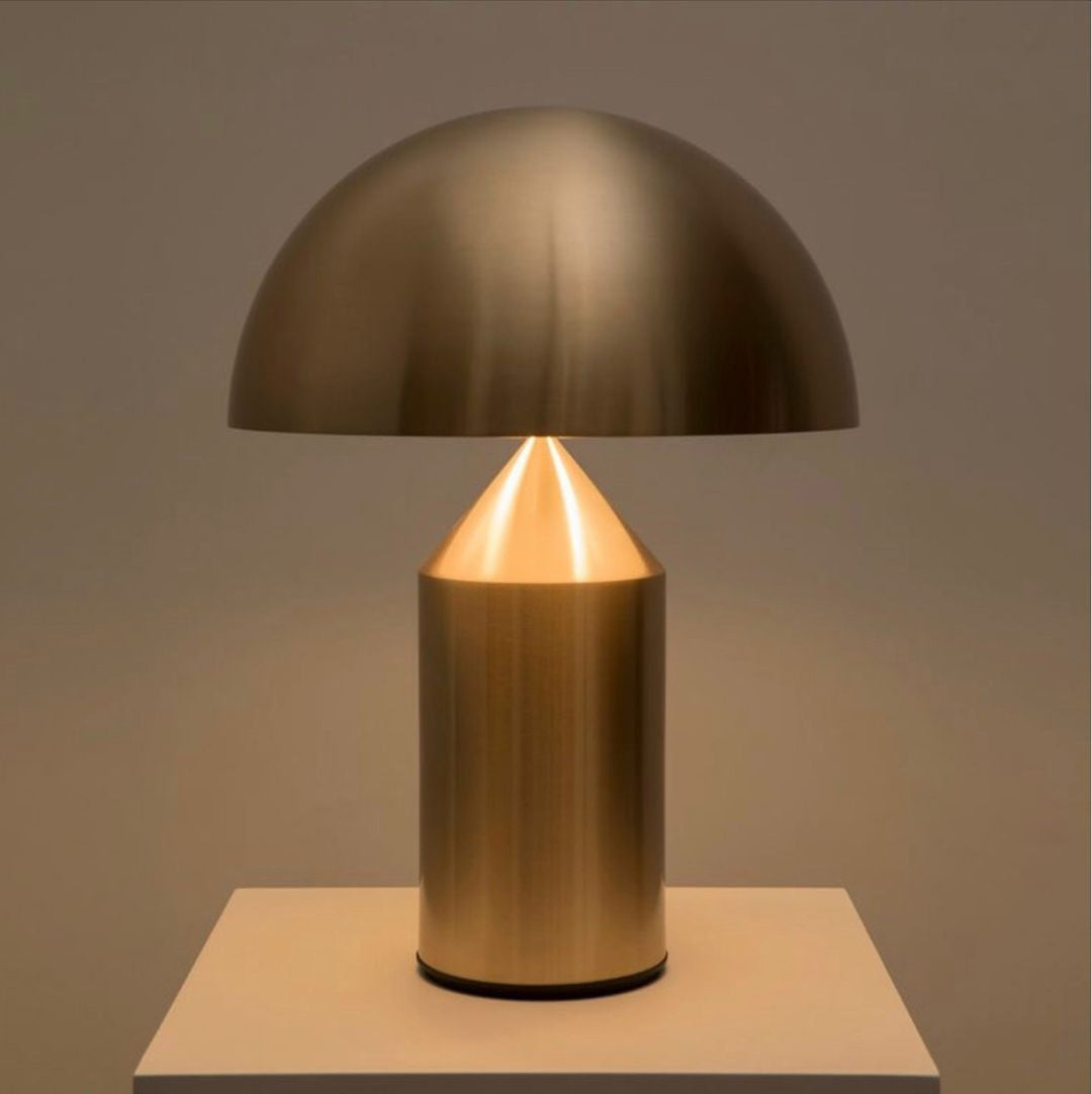 Modern Geometric Atollo Metal Table Lamp Mushroom Shape Accent Desk Light