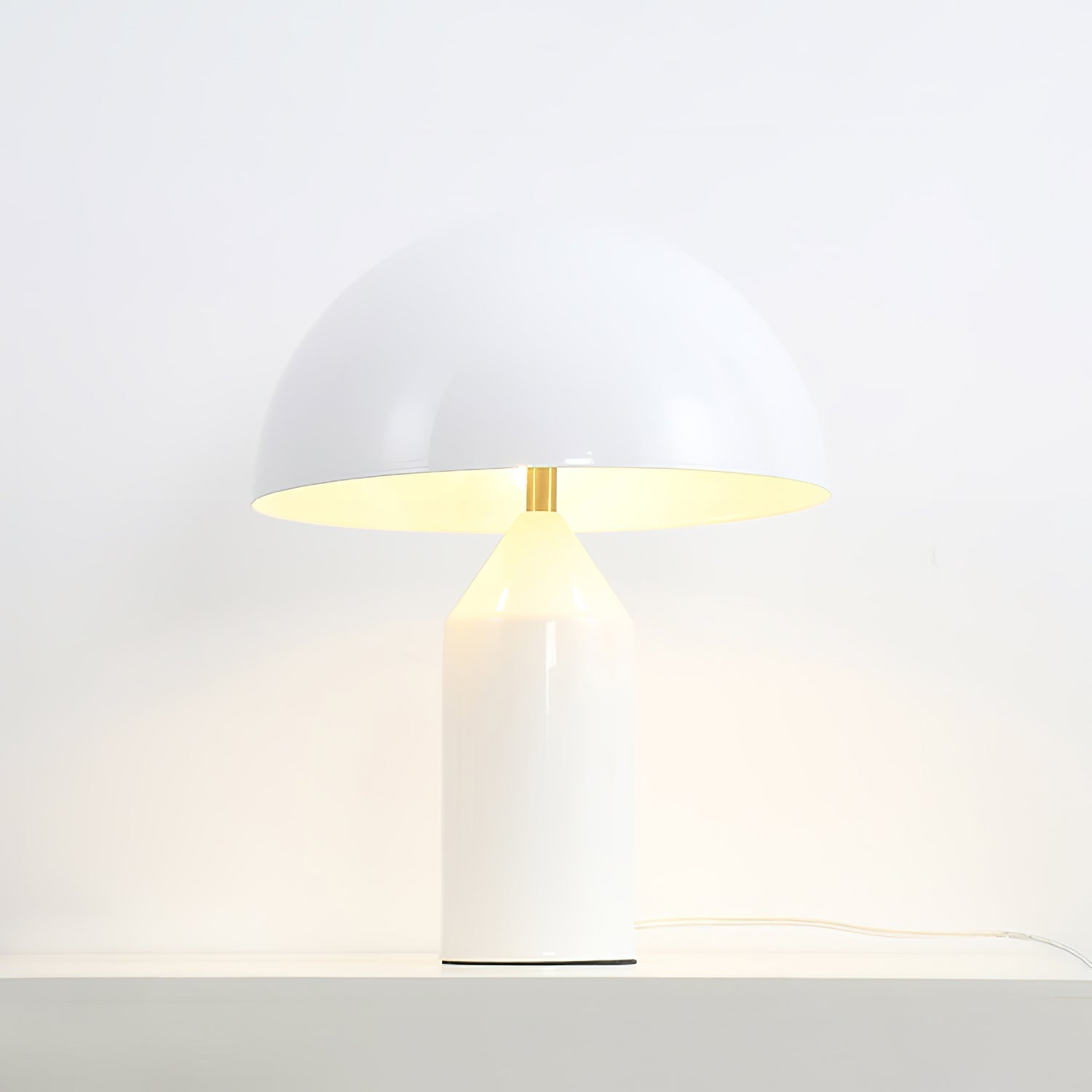 Modern Geometric Atollo Metal Table Lamp Mushroom Shape Accent Desk Light