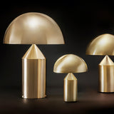 Modern Geometric Atollo Metal Table Lamp Mushroom Shape Accent Desk Light