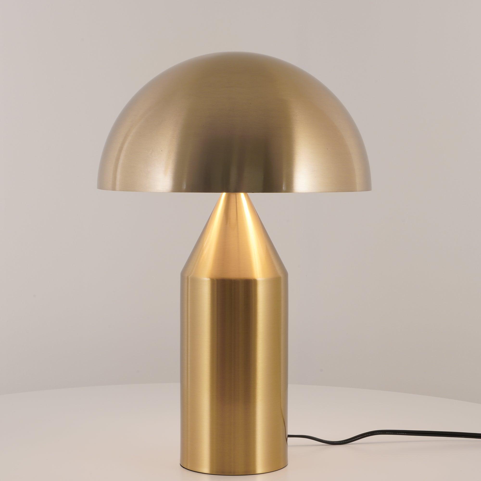 Modern Geometric Atollo Metal Table Lamp Mushroom Shape Accent Desk Light