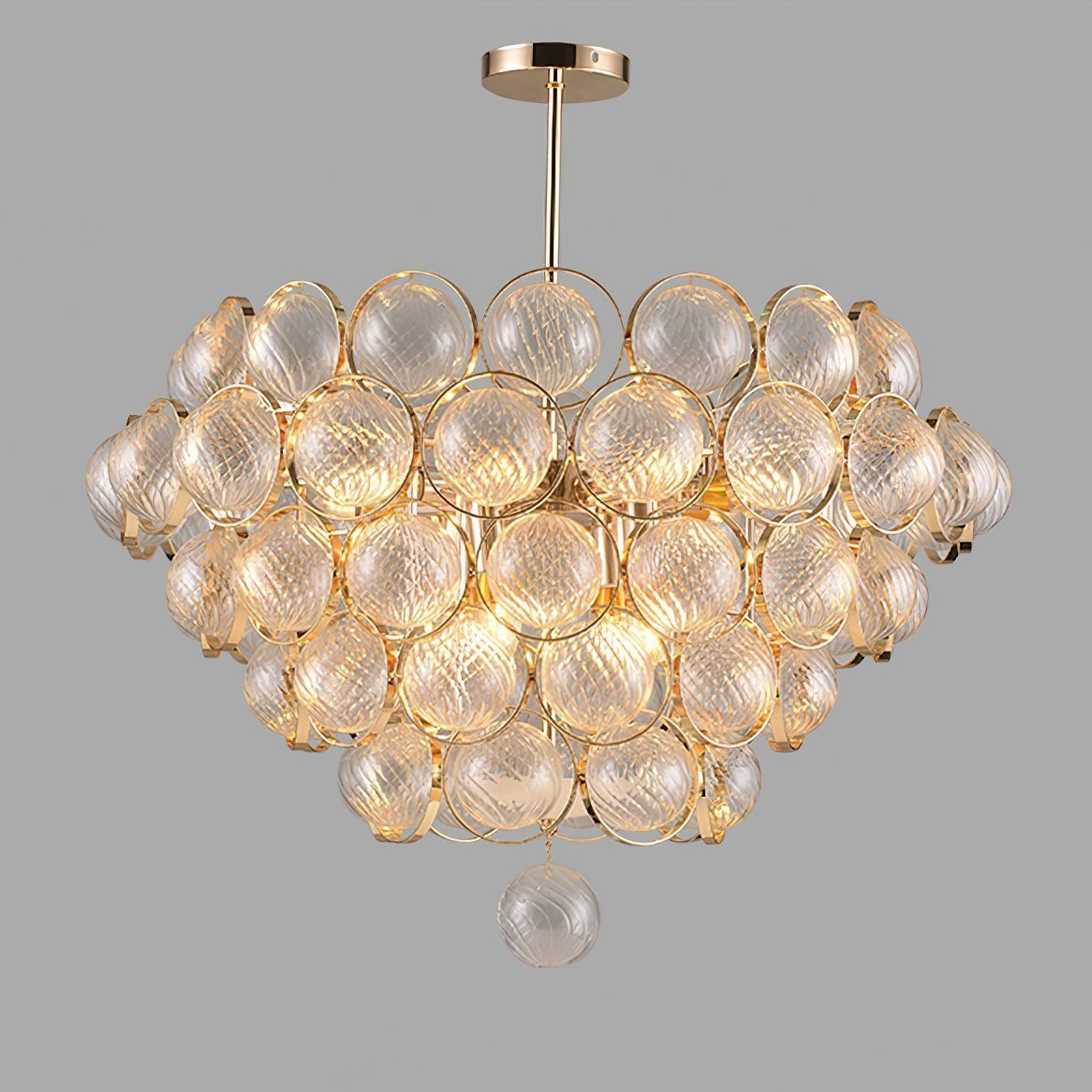 luxury-modern-glass-sphere-chandelier-with-spiral-ribbed-texture-and-satin-gold-finish