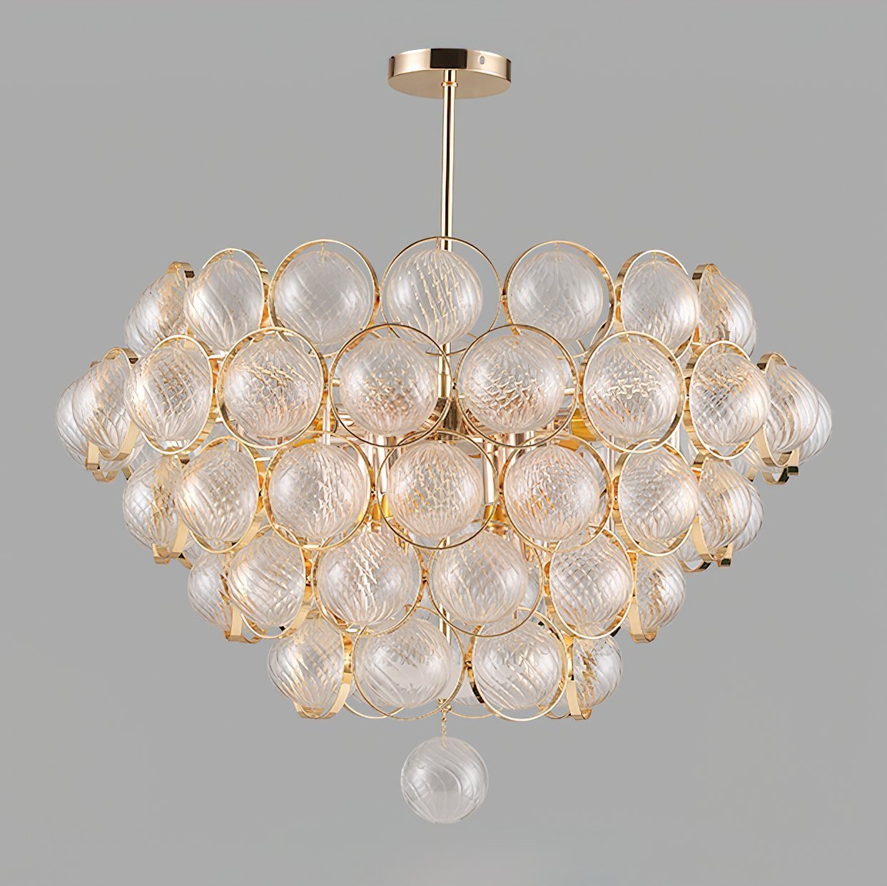 luxury-modern-glass-sphere-chandelier-with-spiral-ribbed-texture-and-satin-gold-finish