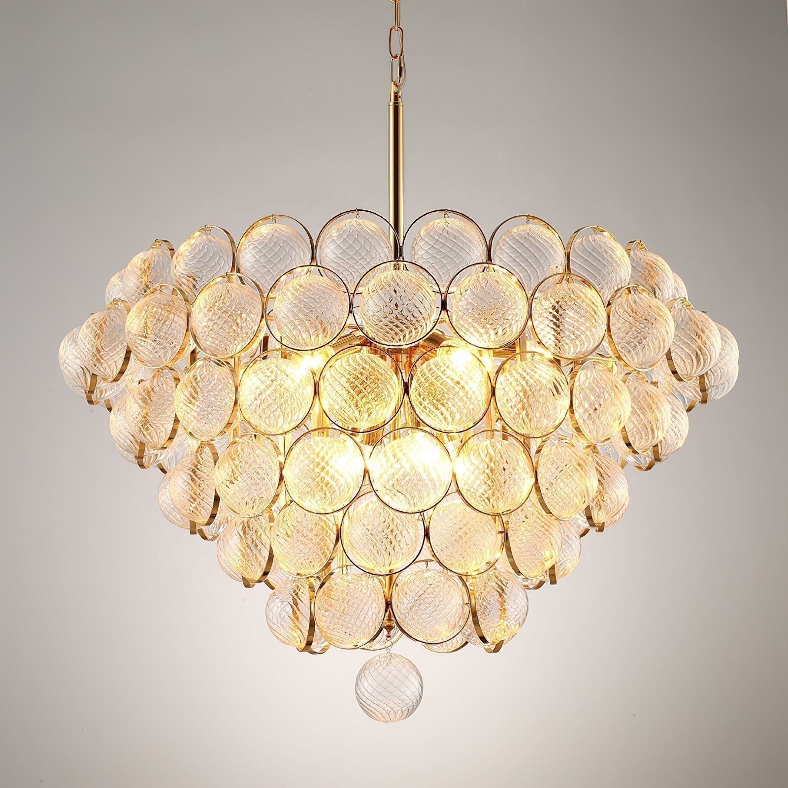 luxury-modern-glass-sphere-chandelier-with-spiral-ribbed-texture-and-satin-gold-finish