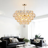 luxury-modern-glass-sphere-chandelier-with-spiral-ribbed-texture-and-satin-gold-finish