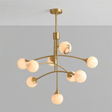 modern-alabaster-globe-chandelier-with-slender-brass-arms-for-luxury-living-room