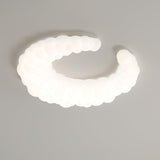 Modern Avir Moon Style LED Ceiling Lamp with Integrated Warm and Cool Light