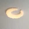 Modern Avir Moon Style LED Ceiling Lamp with Integrated Warm and Cool Light