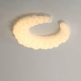 Modern Avir Moon Style LED Ceiling Lamp with Integrated Warm and Cool Light