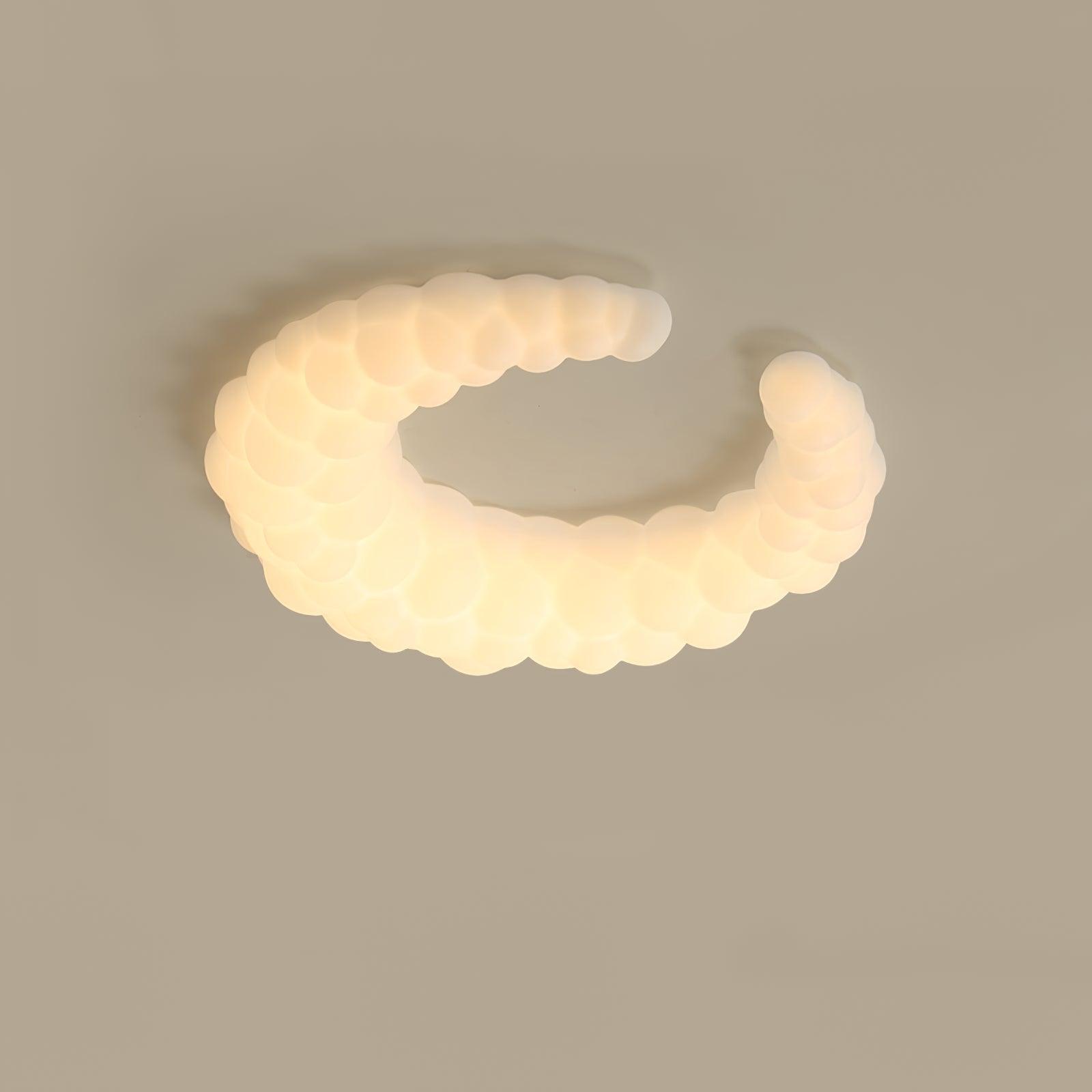 Modern Avir Moon Style LED Ceiling Lamp with Integrated Warm and Cool Light
