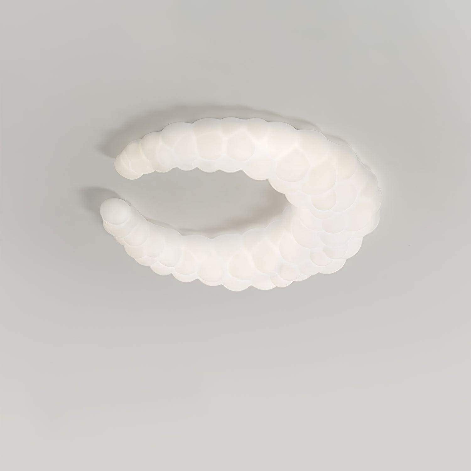 Modern Avir Moon Style LED Ceiling Lamp with Integrated Warm and Cool Light