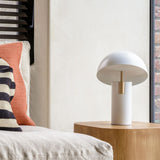 Minimalist Avo LED Table Lamp with Adjustable Tilted Cap and Rotating Cylinder