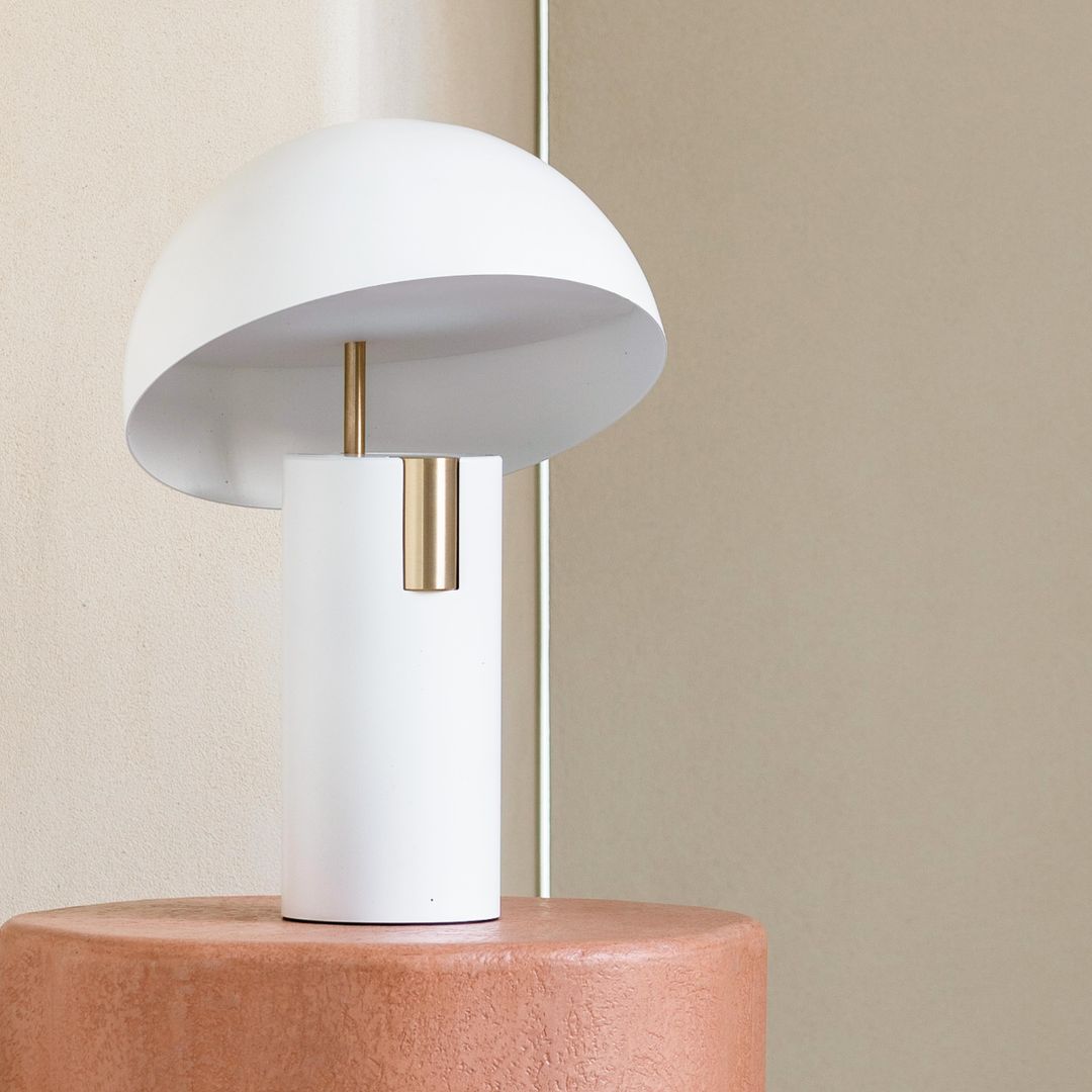 Minimalist Avo LED Table Lamp with Adjustable Tilted Cap and Rotating Cylinder