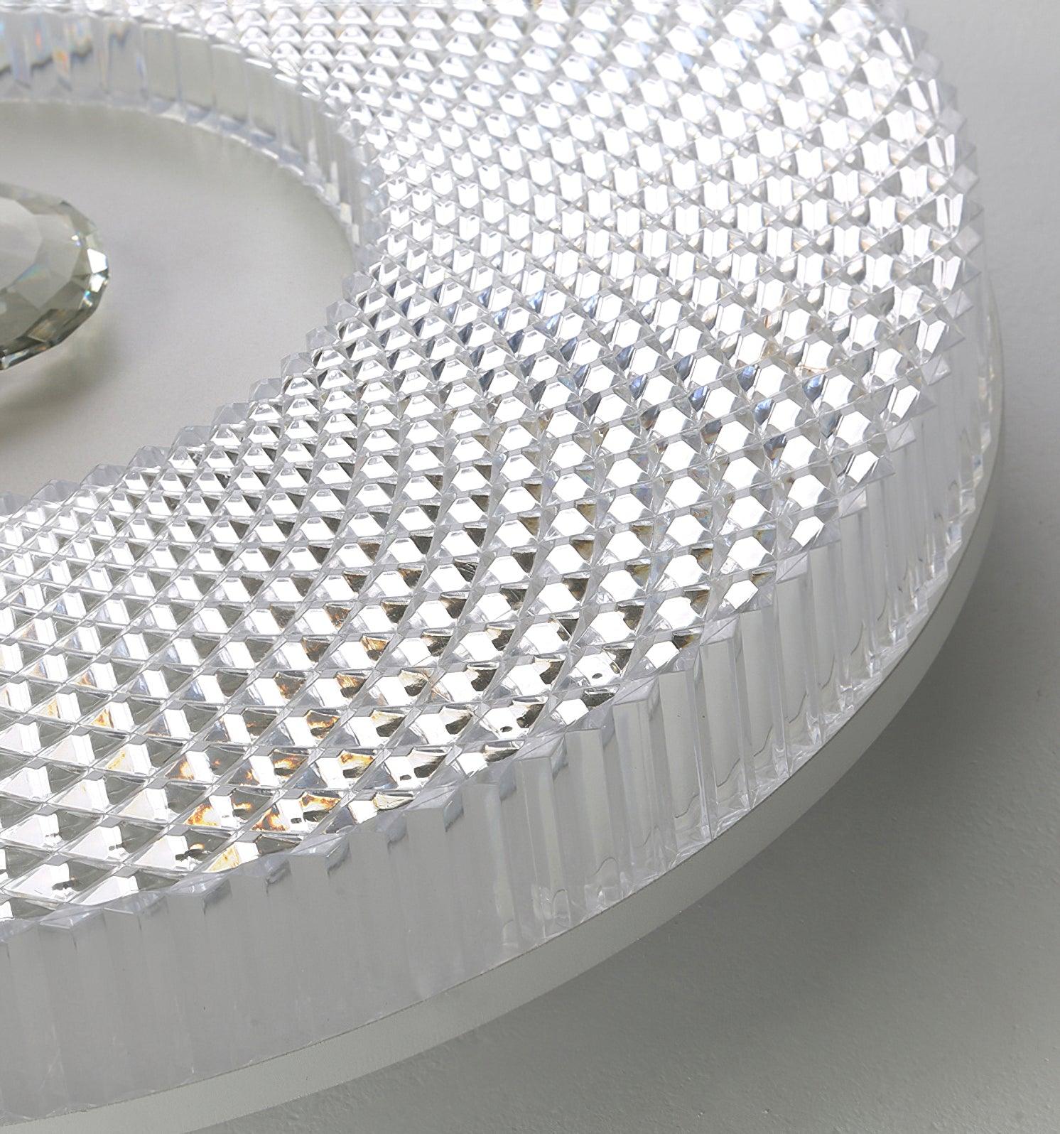 Ayla Round LED Flush Mount Ceiling Light Modern Low Profile Metal and Acrylic Fixture for Bedroom Hallway