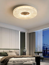 Ayla Round LED Flush Mount Ceiling Light Modern Low Profile Metal and Acrylic Fixture for Bedroom Hallway