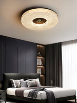 Ayla Round LED Flush Mount Ceiling Light Modern Low Profile Metal and Acrylic Fixture for Bedroom Hallway