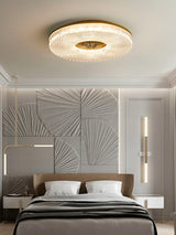 Ayla Round LED Flush Mount Ceiling Light Modern Low Profile Metal and Acrylic Fixture for Bedroom Hallway