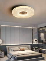 Ayla Round LED Flush Mount Ceiling Light Modern Low Profile Metal and Acrylic Fixture for Bedroom Hallway