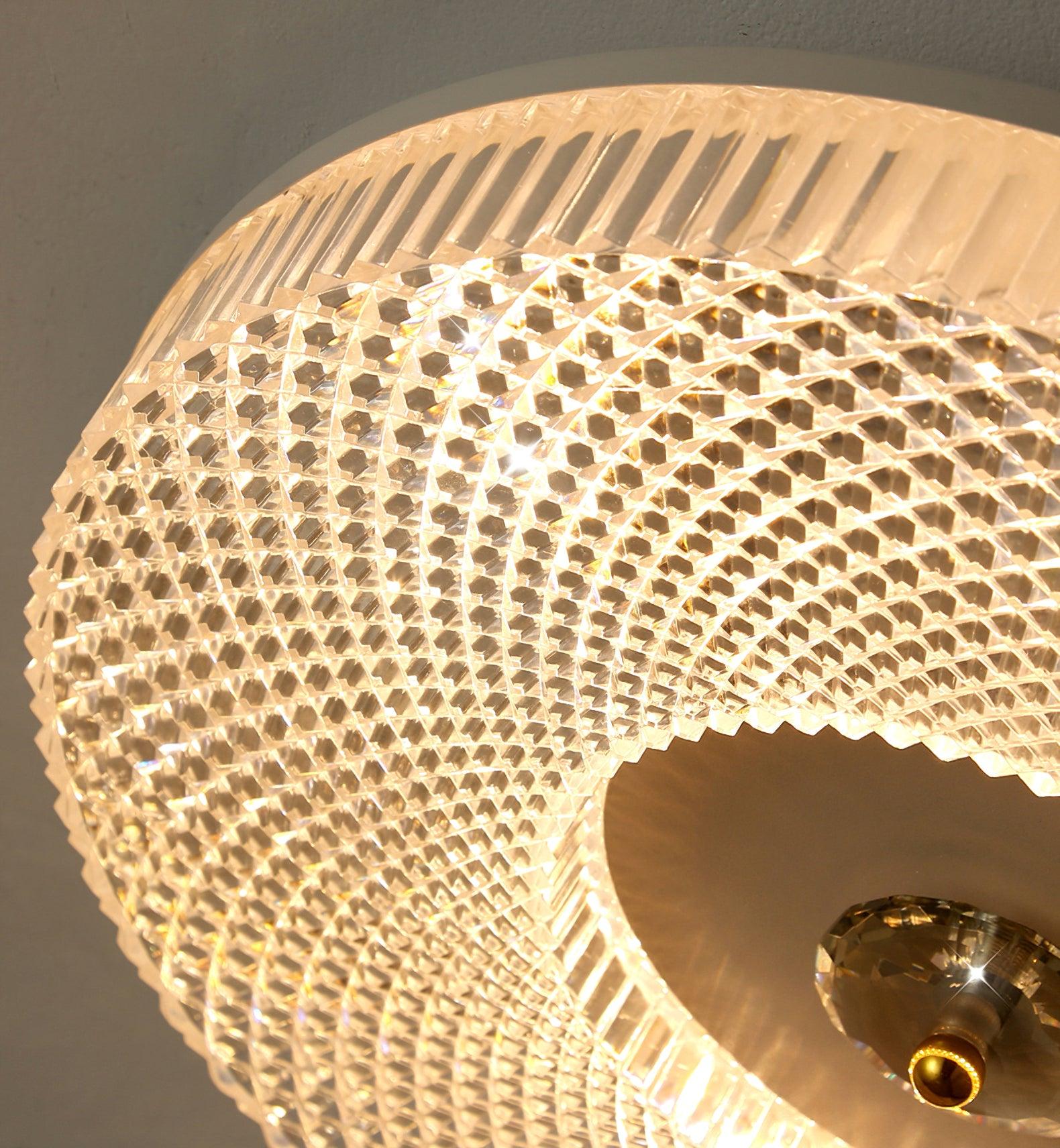 Ayla Round LED Flush Mount Ceiling Light Modern Low Profile Metal and Acrylic Fixture for Bedroom Hallway