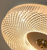 Ayla Round LED Flush Mount Ceiling Light Modern Low Profile Metal and Acrylic Fixture for Bedroom Hallway