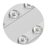 Ayla Round LED Flush Mount Ceiling Light Modern Low Profile Metal and Acrylic Fixture for Bedroom Hallway
