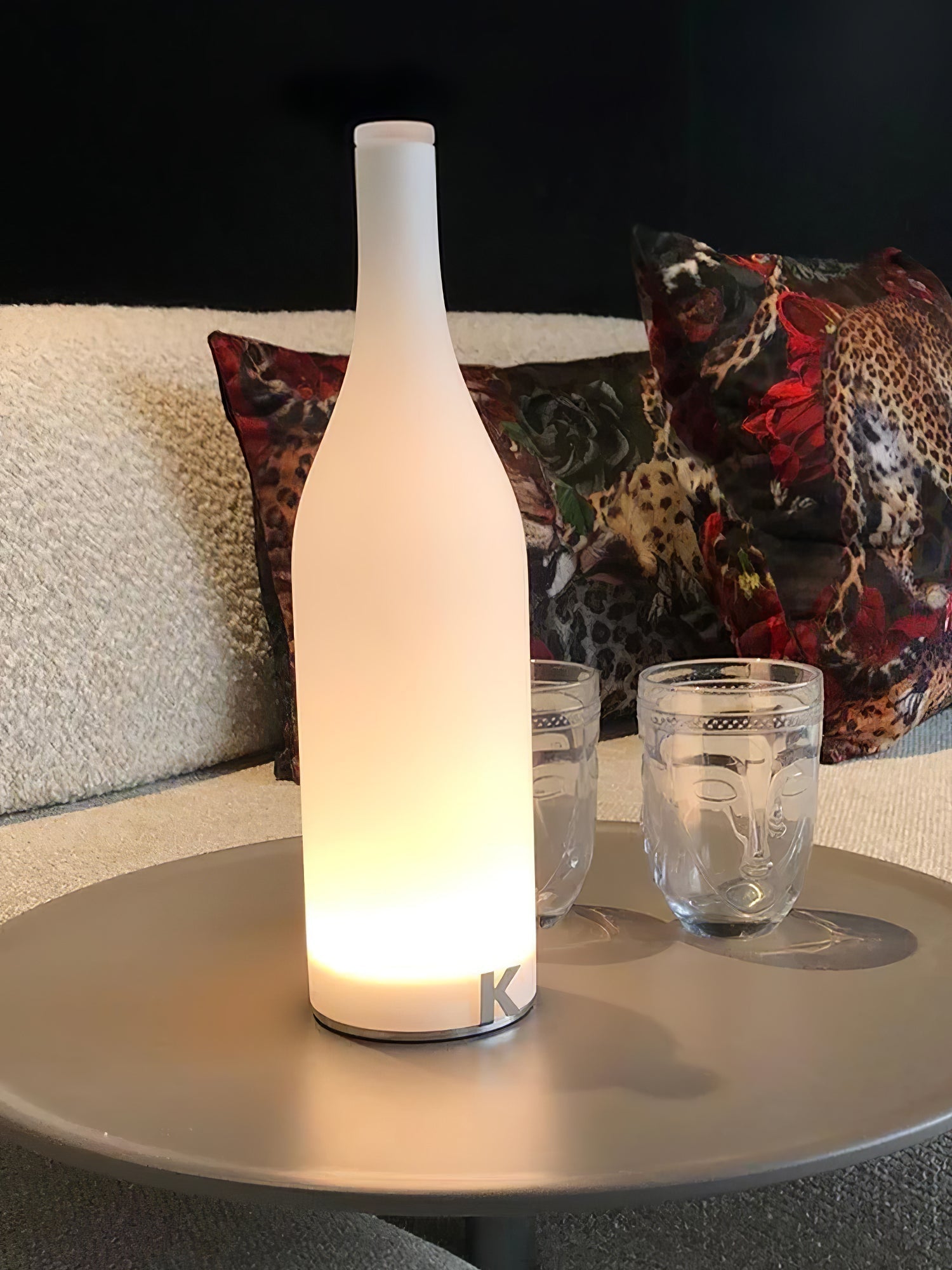 Bacco Portable Rechargeable LED Table Lamp Cordless Minimalist Battery Operated Accent Light