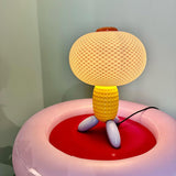 Modern Glass Balloon Table Lamp Sculptural Integrated LED Bedside Lighting for Contemporary Home Decor