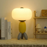 Modern Glass Balloon Table Lamp Sculptural Integrated LED Bedside Lighting for Contemporary Home Decor